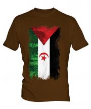 Western Sahara Grunge Flag Mens T-Shirt