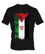 Western Sahara Grunge Flag Mens T-Shirt
