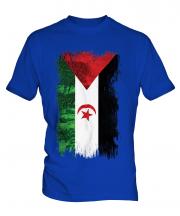 Western Sahara Grunge Flag Mens T-Shirt