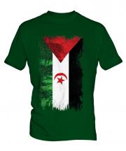 Western Sahara Grunge Flag Mens T-Shirt