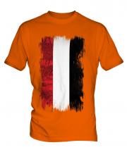 Yemen Grunge Flag Mens T-Shirt