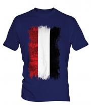 Yemen Grunge Flag Mens T-Shirt
