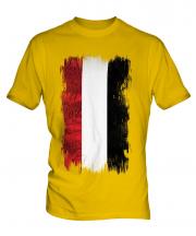 Yemen Grunge Flag Mens T-Shirt