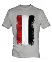 Yemen Grunge Flag Mens T-Shirt