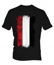 Yemen Grunge Flag Mens T-Shirt