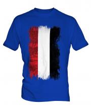 Yemen Grunge Flag Mens T-Shirt
