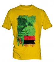 Zambia Grunge Flag Mens T-Shirt