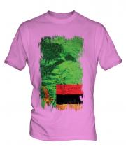 Zambia Grunge Flag Mens T-Shirt