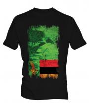 Zambia Grunge Flag Mens T-Shirt