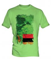 Zambia Grunge Flag Mens T-Shirt