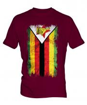 Zimbabwe Grunge Flag Mens T-Shirt
