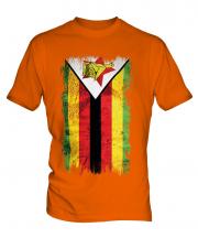 Zimbabwe Grunge Flag Mens T-Shirt