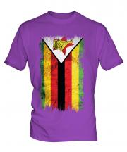 Zimbabwe Grunge Flag Mens T-Shirt