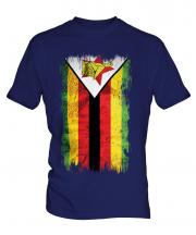 Zimbabwe Grunge Flag Mens T-Shirt