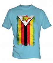 Zimbabwe Grunge Flag Mens T-Shirt