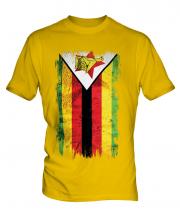 Zimbabwe Grunge Flag Mens T-Shirt