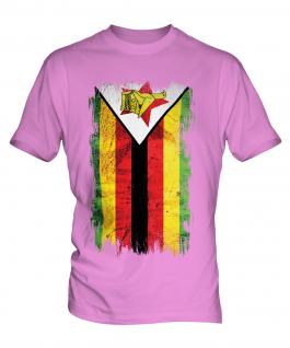 Zimbabwe Grunge Flag Mens T-Shirt