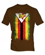 Zimbabwe Grunge Flag Mens T-Shirt
