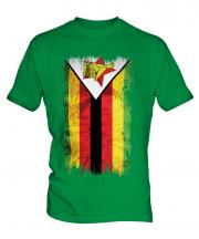 Zimbabwe Grunge Flag Mens T-Shirt