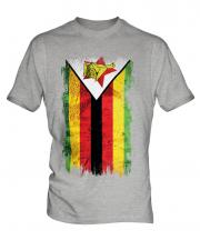 Zimbabwe Grunge Flag Mens T-Shirt