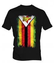 Zimbabwe Grunge Flag Mens T-Shirt