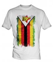 Zimbabwe Grunge Flag Mens T-Shirt