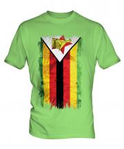 Zimbabwe Grunge Flag Mens T-Shirt