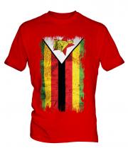 Zimbabwe Grunge Flag Mens T-Shirt