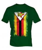 Zimbabwe Grunge Flag Mens T-Shirt