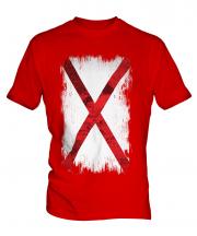 Alabama State Grunge Flag Mens T-Shirt