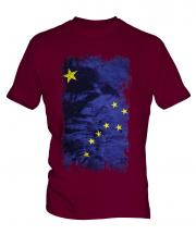 Alaska State Grunge Flag Mens T-Shirt