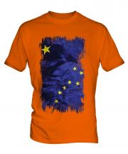 Alaska State Grunge Flag Mens T-Shirt