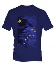 Alaska State Grunge Flag Mens T-Shirt