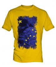 Alaska State Grunge Flag Mens T-Shirt