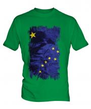 Alaska State Grunge Flag Mens T-Shirt
