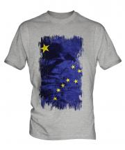 Alaska State Grunge Flag Mens T-Shirt