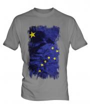 Alaska State Grunge Flag Mens T-Shirt