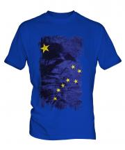 Alaska State Grunge Flag Mens T-Shirt