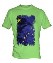 Alaska State Grunge Flag Mens T-Shirt