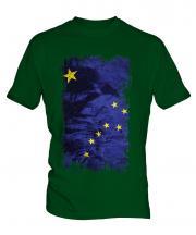 Alaska State Grunge Flag Mens T-Shirt