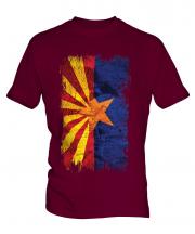 Arizona State Grunge Flag Mens T-Shirt