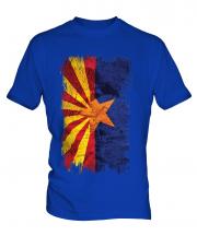 Arizona State Grunge Flag Mens T-Shirt