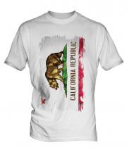 California State Grunge Flag Mens T-Shirt
