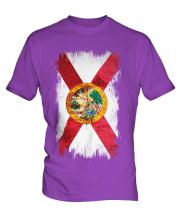 Florida State Grunge Flag Mens T-Shirt