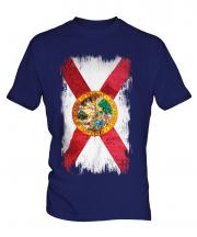 Florida State Grunge Flag Mens T-Shirt