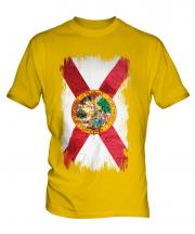 Florida State Grunge Flag Mens T-Shirt