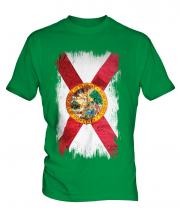 Florida State Grunge Flag Mens T-Shirt