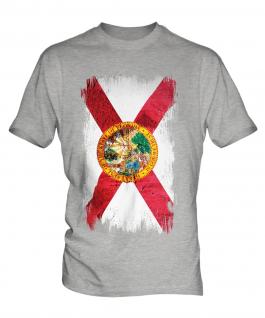 Florida State Grunge Flag Mens T-Shirt