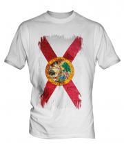 Florida State Grunge Flag Mens T-Shirt