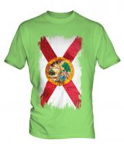 Florida State Grunge Flag Mens T-Shirt